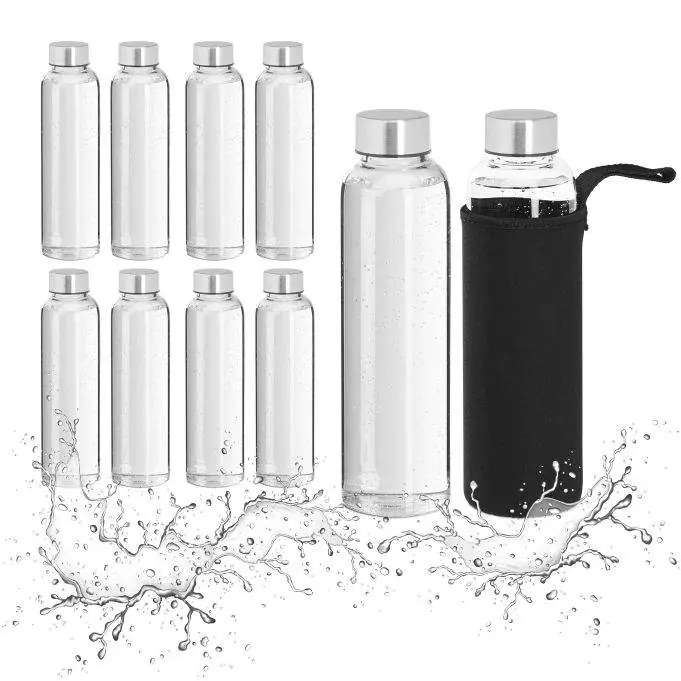 Dryckesflaska i glas - 10 st | Kanonerbjudande
