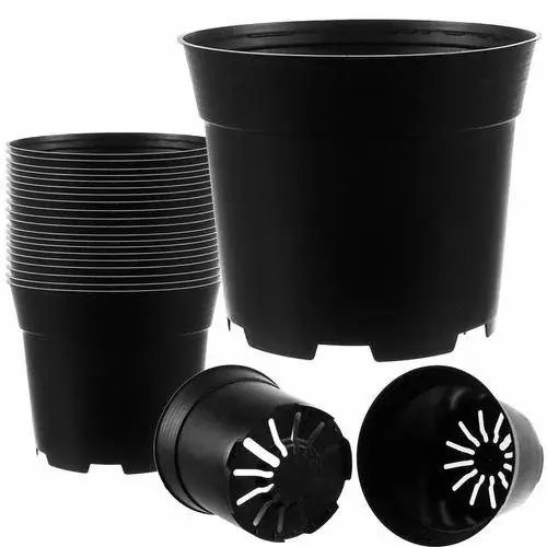 Nytt hos oss | 20-pack Black 2L Plastic Pots, Temperature Resistant