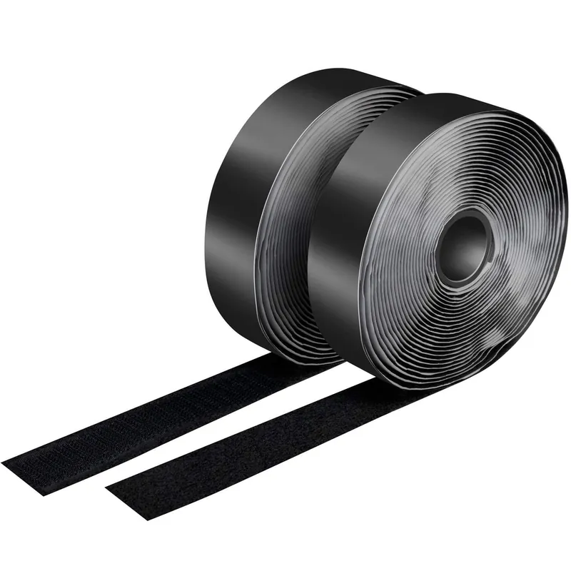 Kanonerbjudande - Velcro dobbeltsidet 25mm 5 meter Sort