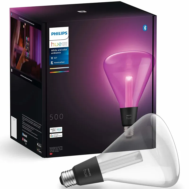 Deal | Hue Lightguide Triangle E27 White and Color Ambiance