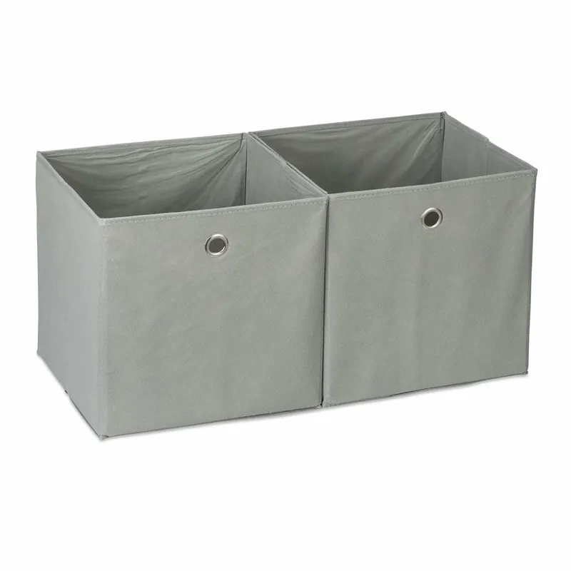 Fabric storage box, 2 drawers - Tillverkarpris