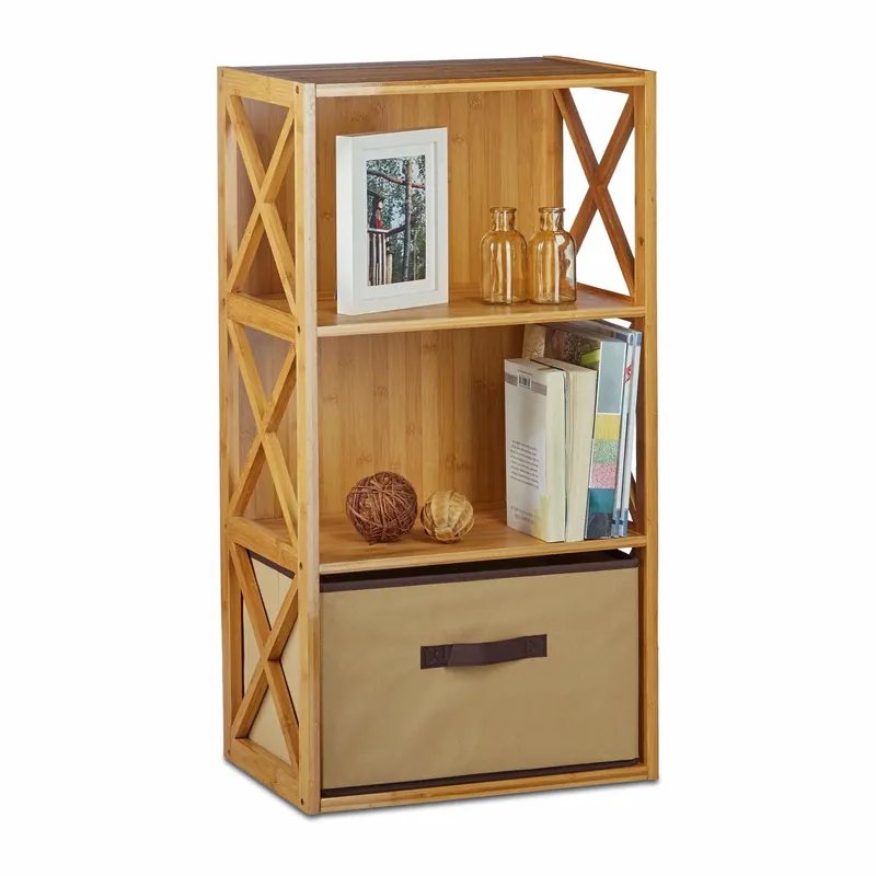 Bamboo shelf with basket | Nytt hos oss