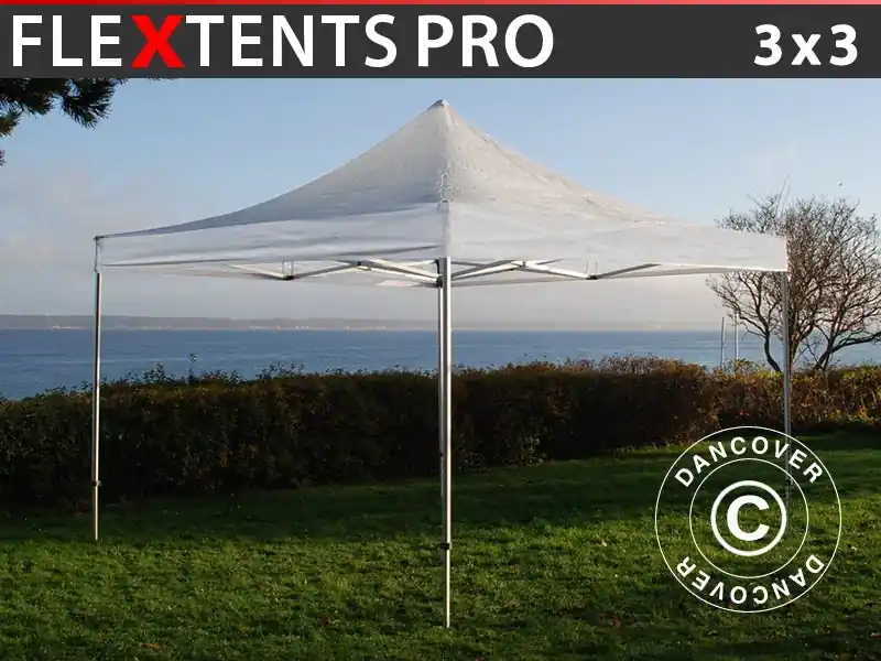 Snabbtält FleXtents PRO 3x3m Transparent - Bara idag