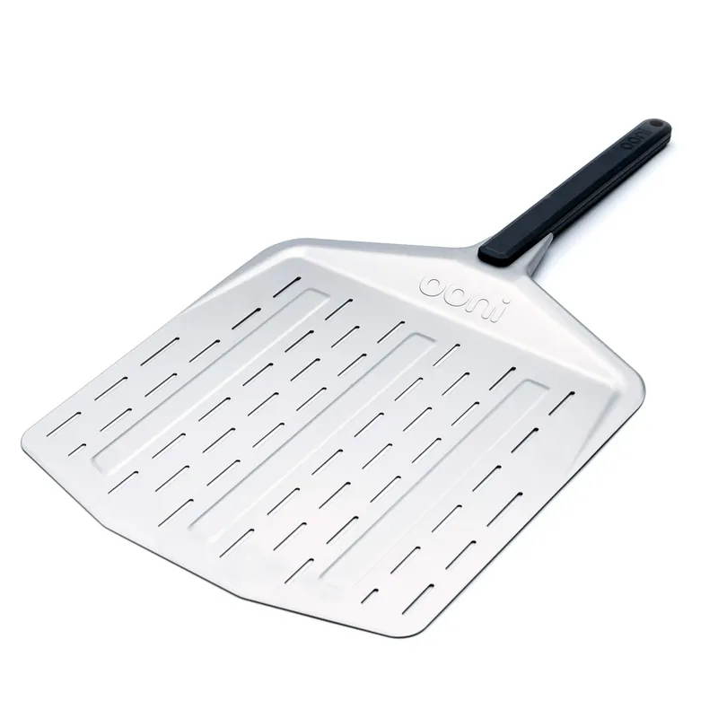 Ooni pizzaspade 30 cm, perforeret , Aluminium / sort | Fabrikspris